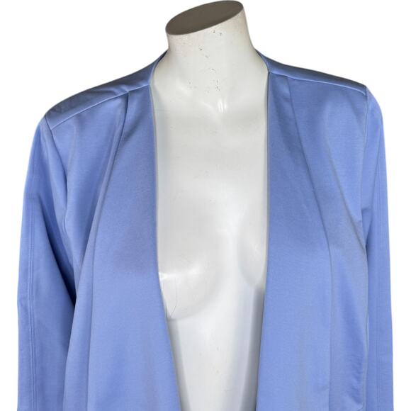 Isaac Mizrahi Live Elements Stretch Knit Jacket Bluebell Women 2X NWOT - Picture 2 of 13